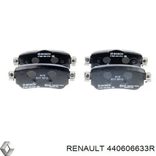Купити 440606633R Renault (RVI) Задні колодки