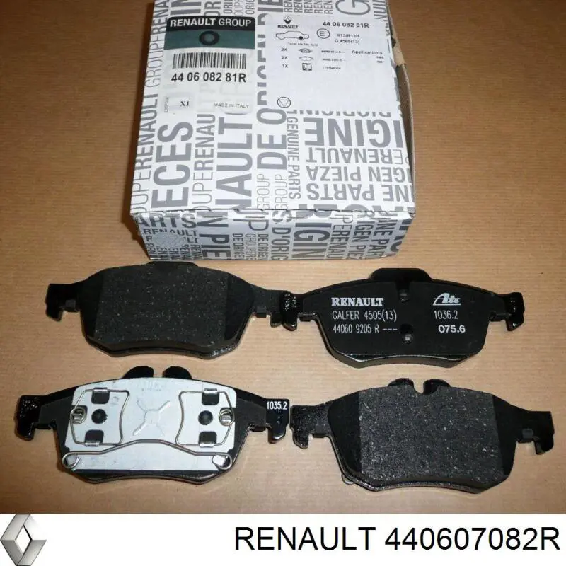 Задні гальмівні колодки Renault (RVI) 440607082R ціна, від 33.19 USD