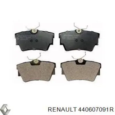 440607091R Renault (RVI) Колодки гальмівні задні, дискові