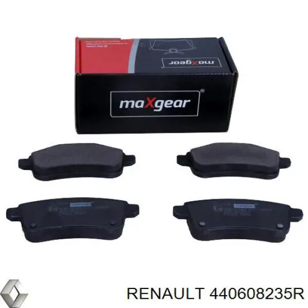 Задні гальмівні колодки Renault (RVI) 440608235R ціна, від 23.38 USD