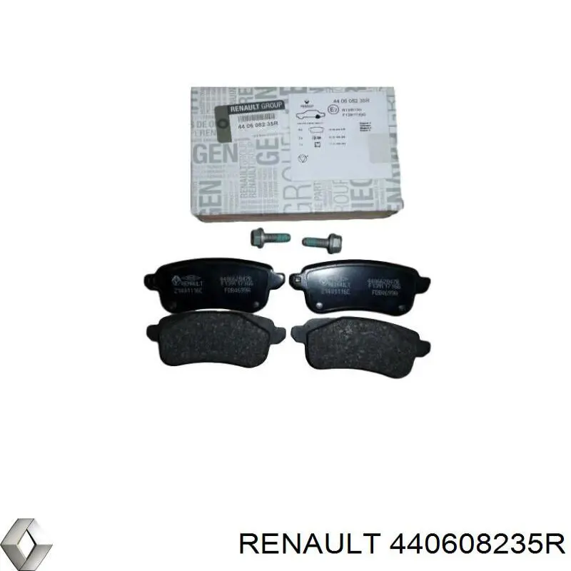 440608235R Renault (RVI) Колодки гальмівні задні, дискові