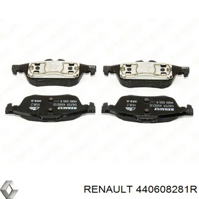 440608281R Renault (RVI) Колодки гальмівні задні, дискові