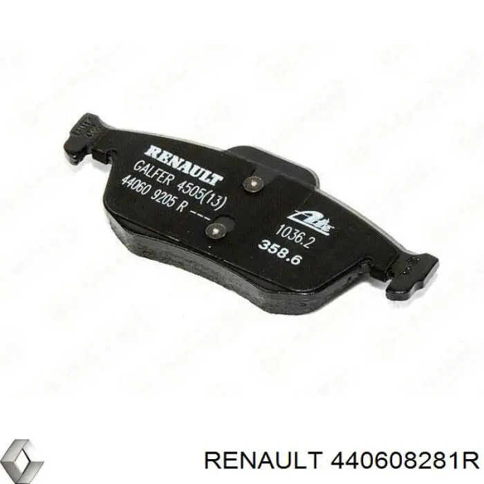 Задні гальмівні колодки Renault (RVI) 440608281R ціна, від 13.64 USD