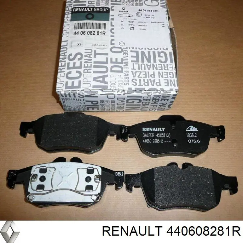 440608281R Renault (RVI) колодки гальмові задні, дискові