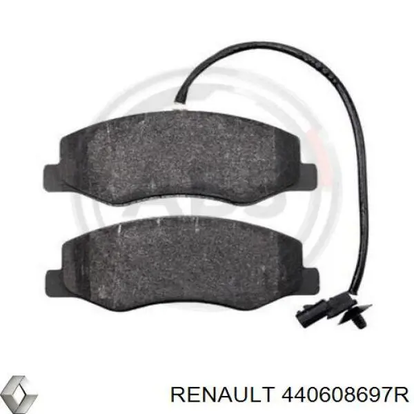 440608697R Renault (RVI) колодки гальмові задні, дискові