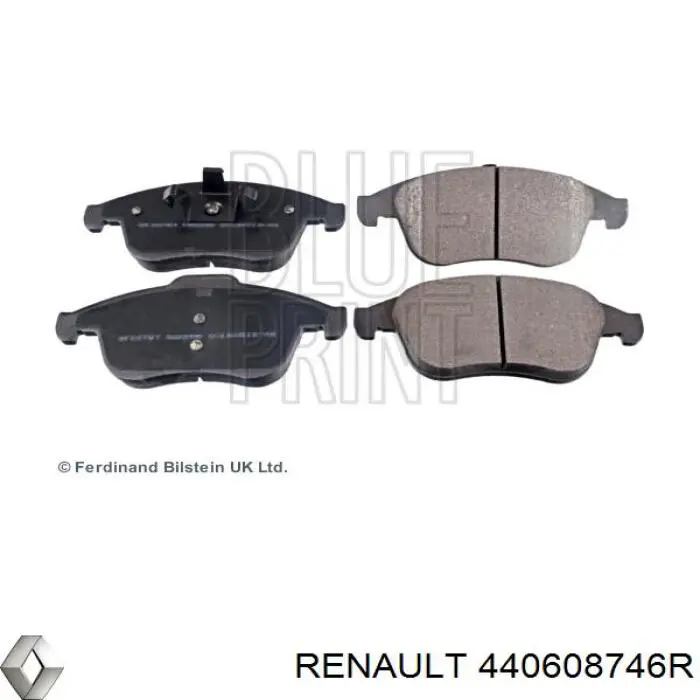 Купити 440608746R Renault (RVI) Колодки гальмівні передні, дискові
