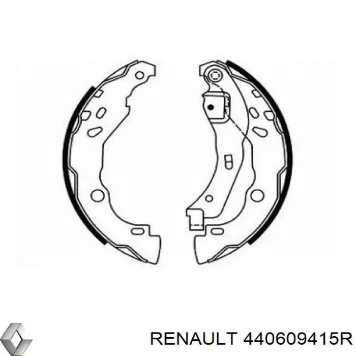 Колодки гальмові задні, барабанні Renault (RVI) 440609415R ціна, від 24.82 USD