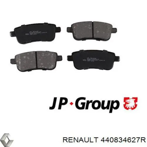 Задні гальмівні колодки Renault (RVI) 440834627R ціна, від 30.85 USD