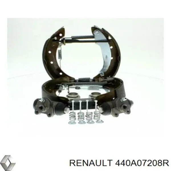 Купити 440A07208R Renault (RVI) Колодки гальмівні задні барабанні, в зборі з циліндруми, комплект