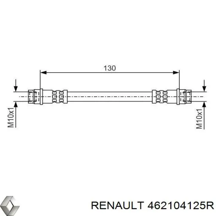 Шланг гальмівний задній на Renault Scenic (R9)
