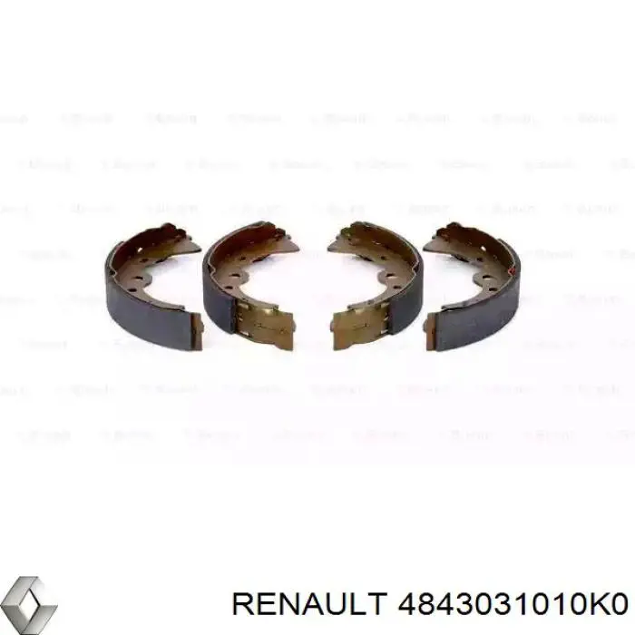 Колодки гальмові задні, барабанні 4843031010K0 Renault (RVI)