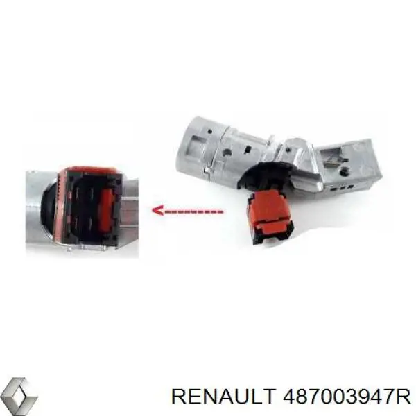 487003947R Renault (RVI) замок запалювання