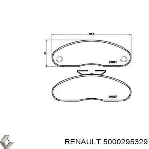 Купити 5000295329 Renault (RVI) Колодки гальмівні передні, дискові