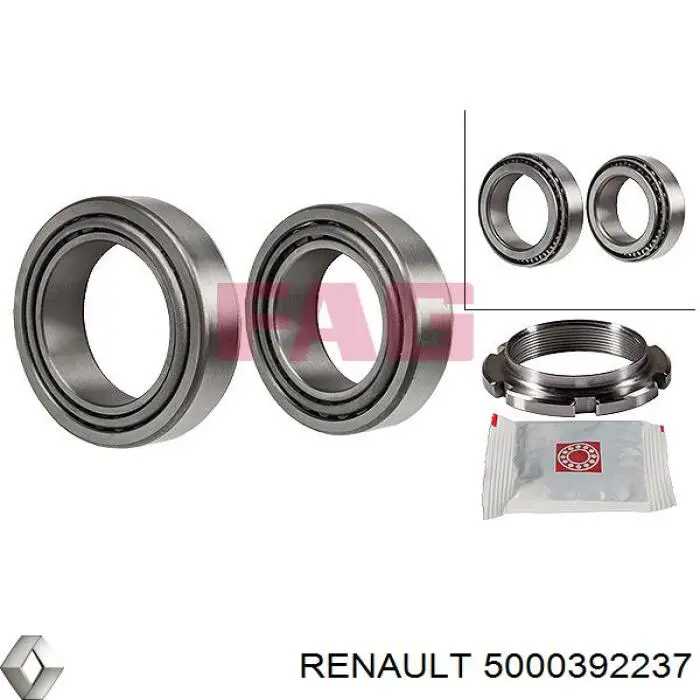 Купити 5000392237 Renault (RVI) Підшипник задньої ступиці