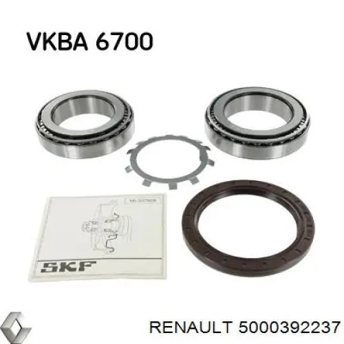 Підшипник маточини задньої Renault (RVI) 5000392237 ціна, від 19.34 USD