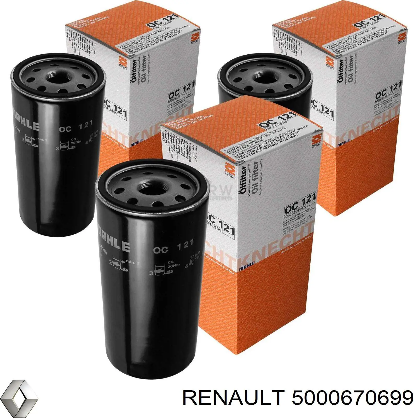 5000670699 Renault (RVI) Фільтр масла