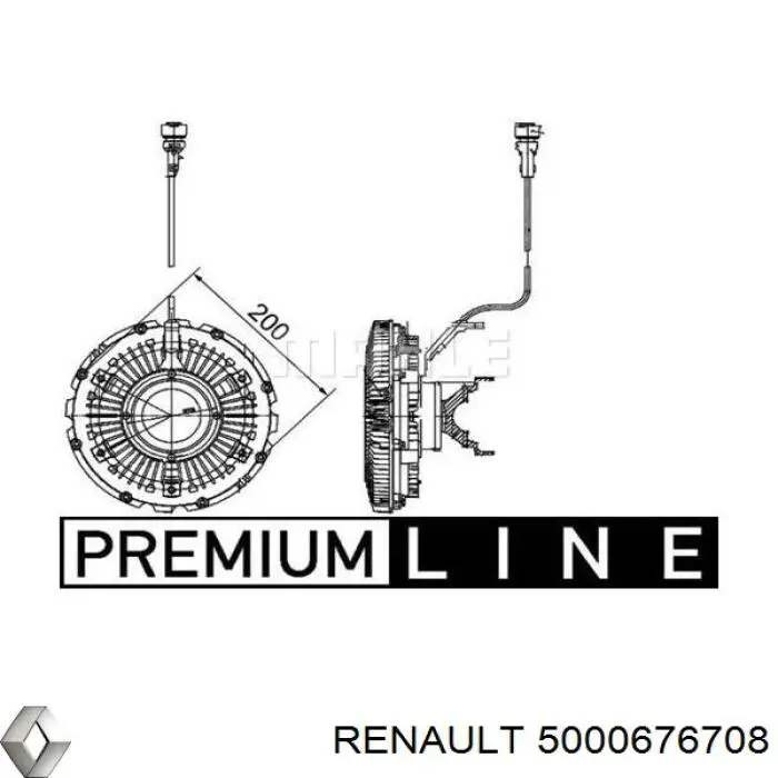 Купити 5000676708 Renault (RVI) Муфта вязкостная системи охолодження