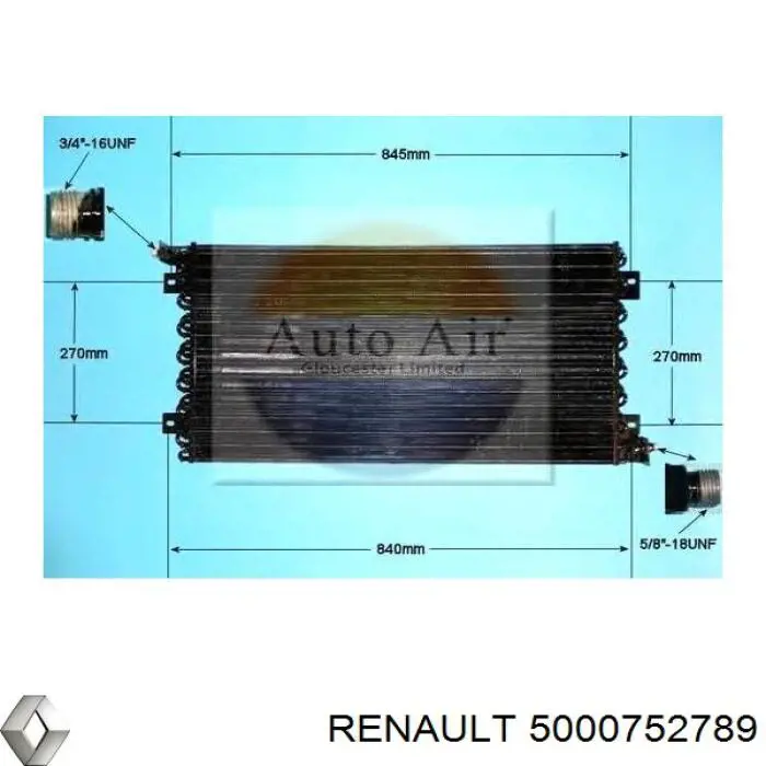 5000752789 Renault (RVI) Конденсатор