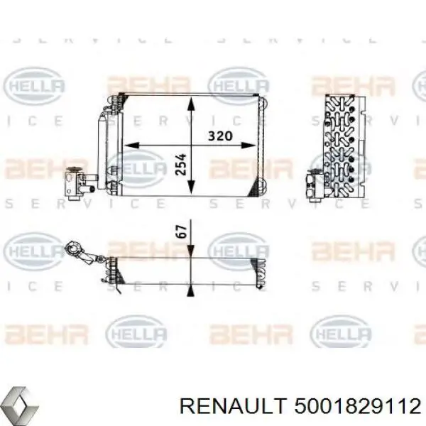 Охолоджувач повітря на Renault Trucks MAGNUM IV 