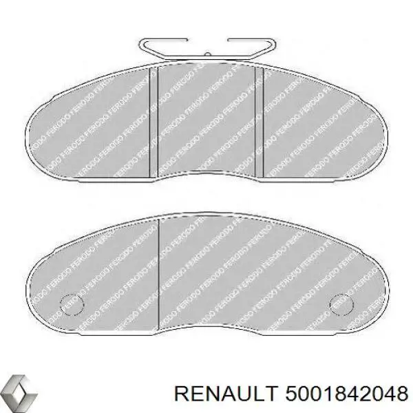 Колодки гальмівні передні, дискові 5001842048 Renault (RVI)