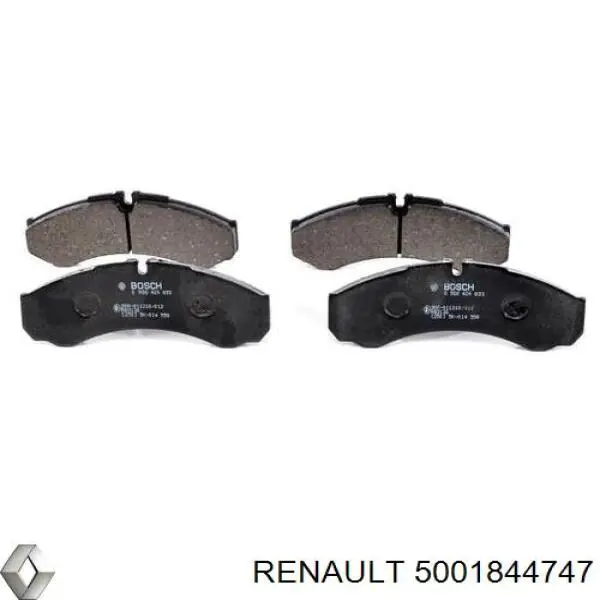 Купити 5001844747 Renault (RVI) Задні колодки