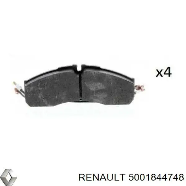 5001844748 Renault (RVI) Передні гальмівні колодки