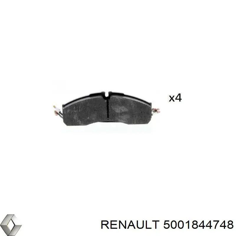 Гальмівні колодки Renault (RVI) 5001844748 ціна, від 30.71 USD