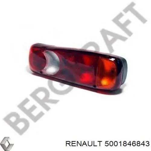 Ліхтар задній лівий Renault (RVI) 5001846843 ціна, від 22.39 USD