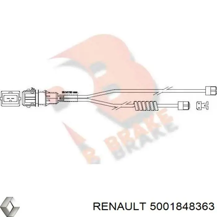 Колодки гальмівні передні, дискові 5001848363 Renault (RVI)