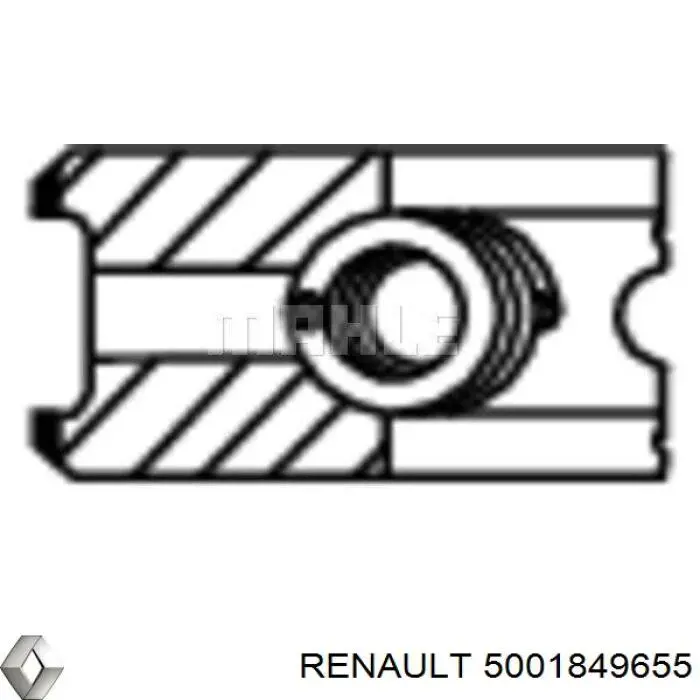 5001849655 Renault (RVI) Кільця поршневі на 1 циліндр, STD.