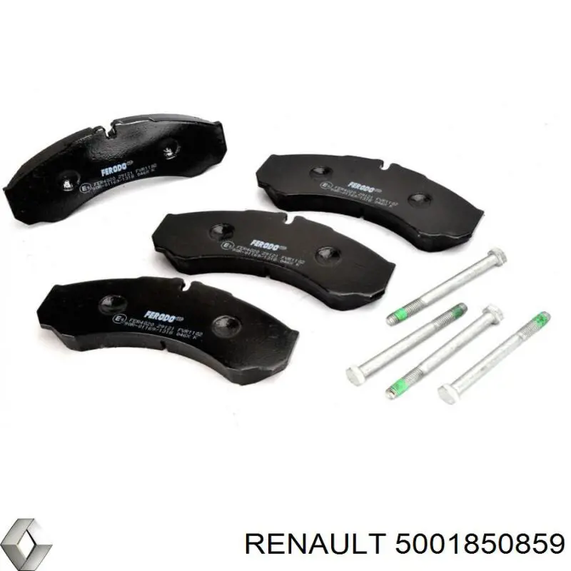 5001850859 Renault (RVI) Колодки гальмівні задні, дискові