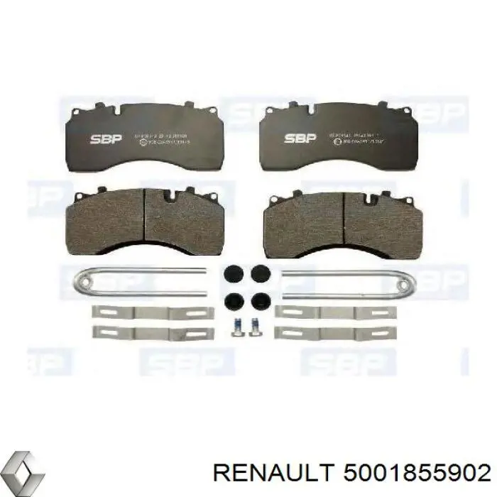 Купити 5001855902 Renault (RVI) Колодки гальмівні передні, дискові