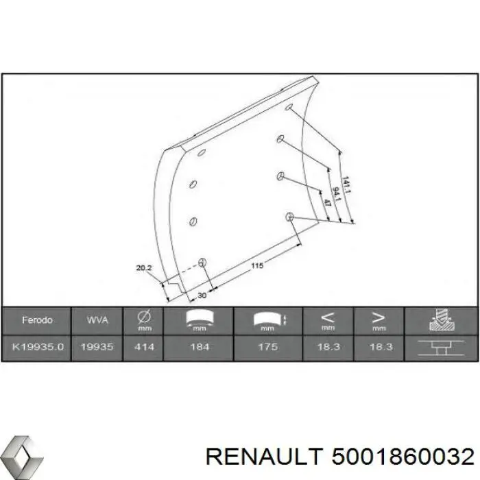  5001860032 Renault (RVI)