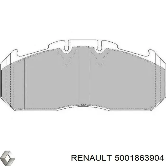 5001863904 Renault (RVI) Передні гальмівні колодки