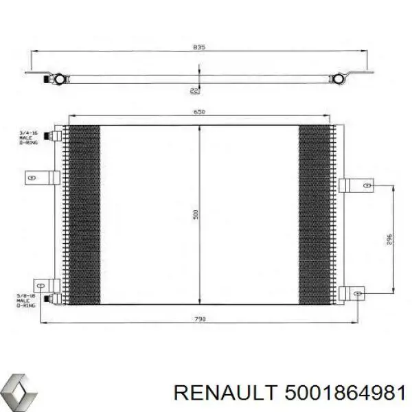 5001864981 Renault (RVI) Конденсатор