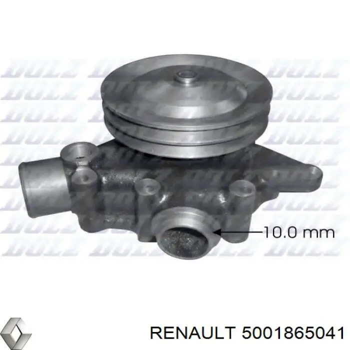 Помпа охолодження Renault (RVI) 5001865041 ціна, від 174.24 USD