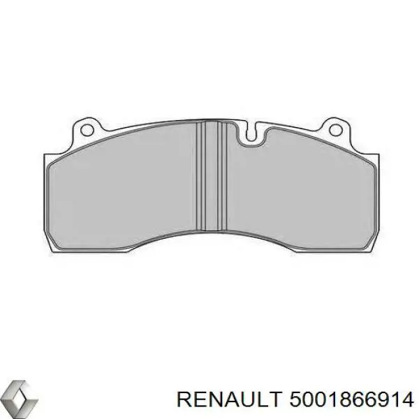Гальмівні колодки Renault (RVI) 5001866914 ціна, від 162.13 USD