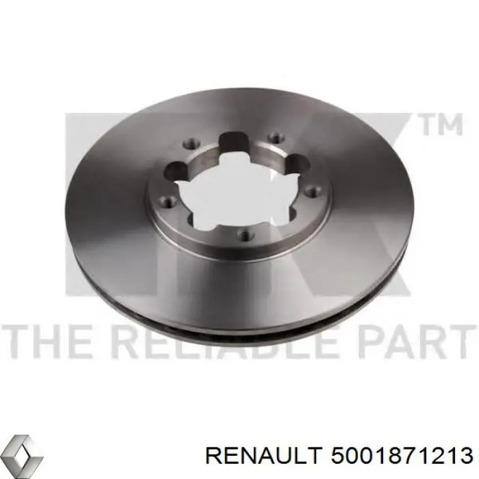 Гальмівні диски передні 5001871213 Renault (RVI)