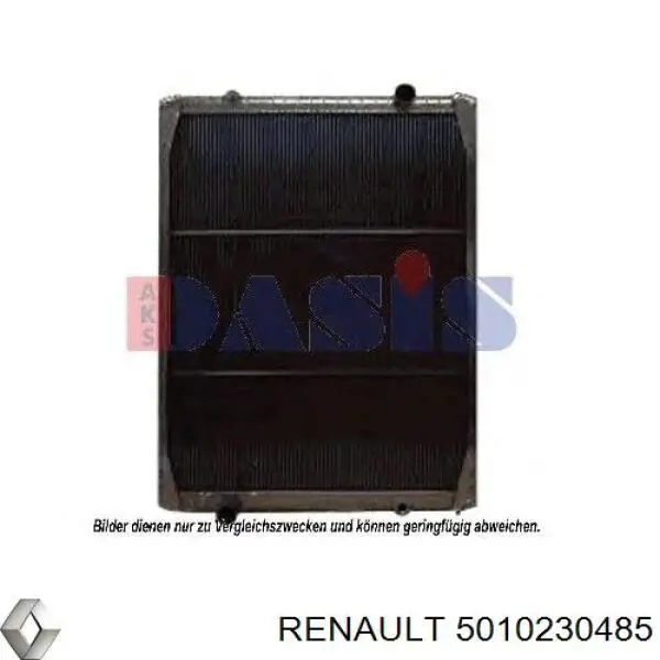 5010230485 Renault (RVI) Радіатор охолодження двигуна