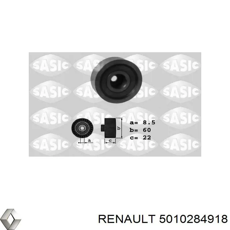 5010284918 Renault (RVI) ремінь приводний, агрегатів