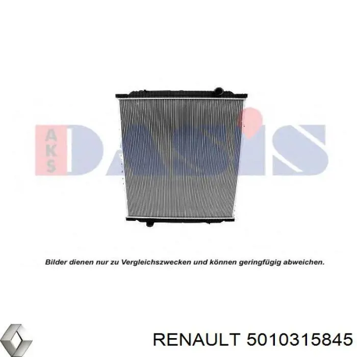 Радіатор основний Renault (RVI) 5010315845 ціна, від 430.76 USD