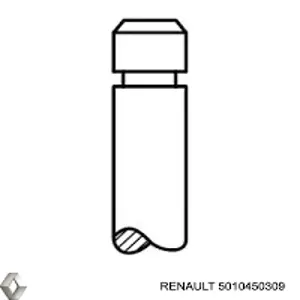 Клапан впускний Renault (RVI) 5010450309 ціна, від 27.12 USD