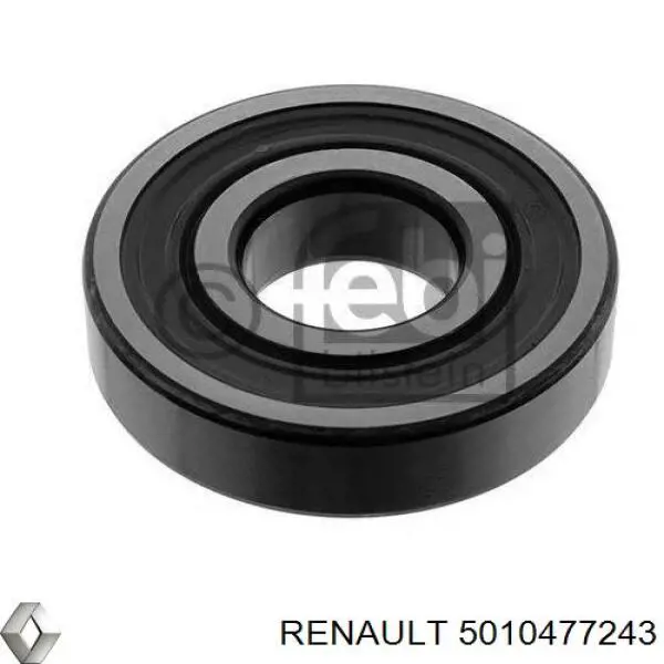 5010477243 Renault (RVI) Опорний підшипник первинного валу КПП (центрирующий підшипник маховика)
