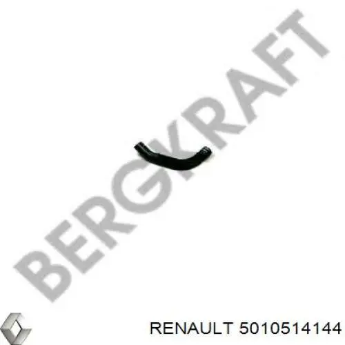 Шланг/патрубок радіатора охолодження, нижній Renault (RVI) 5010514144 ціна, від 14.38 USD
