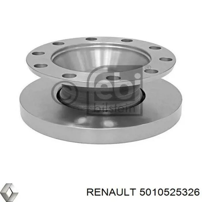 5010525326 Renault (RVI) диск гальмівний задній