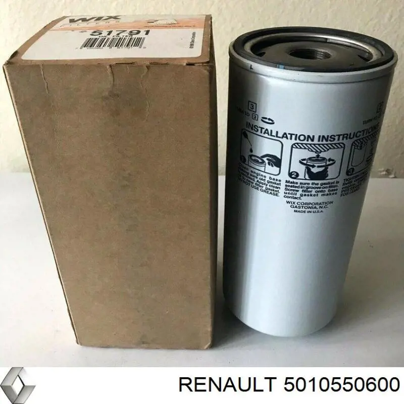 Масляний фільтр двигуна Renault (RVI) 5010550600 ціна, від 14.71 USD