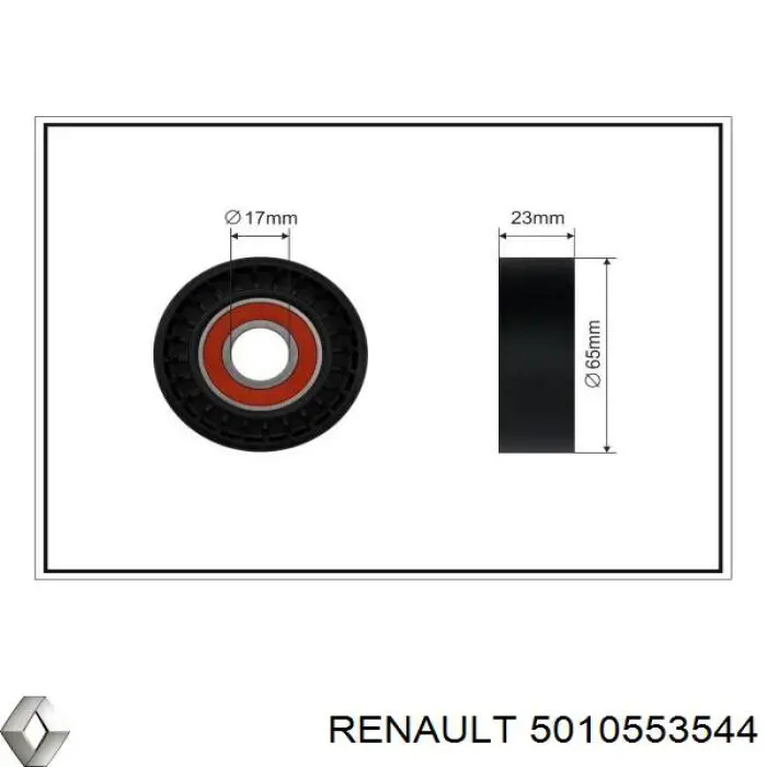 Натяжний ролик Renault (RVI) 5010553544 ціна, від 24.72 USD
