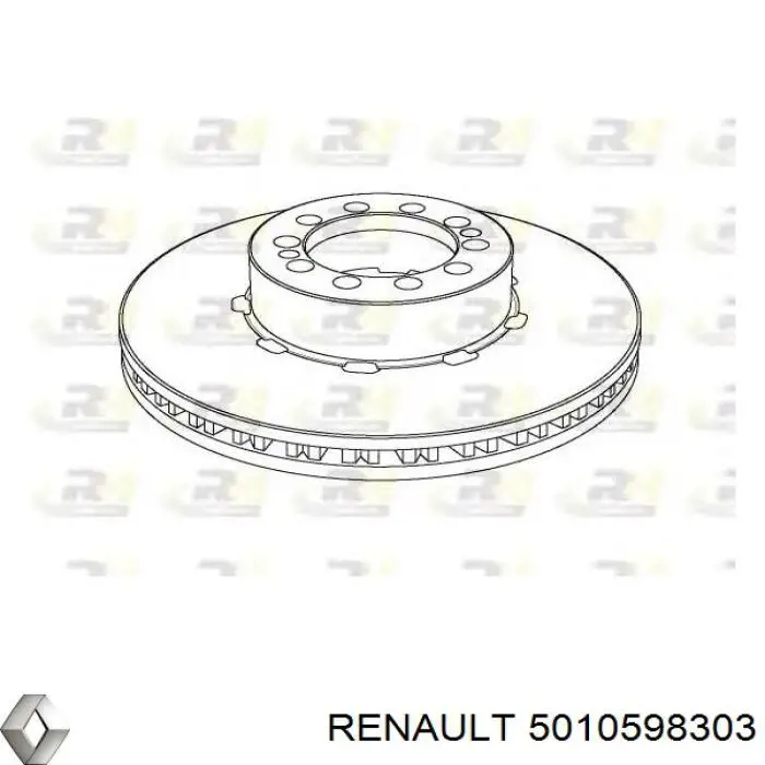 5010598303 Renault (RVI) Гальмо дискове переднє