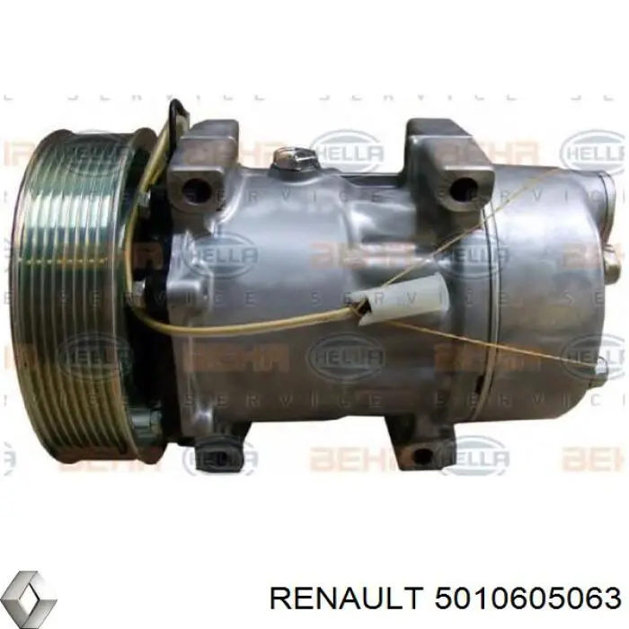 Компресор системи кондиціювання Renault (RVI) 5010605063 ціна, від 215.47 USD