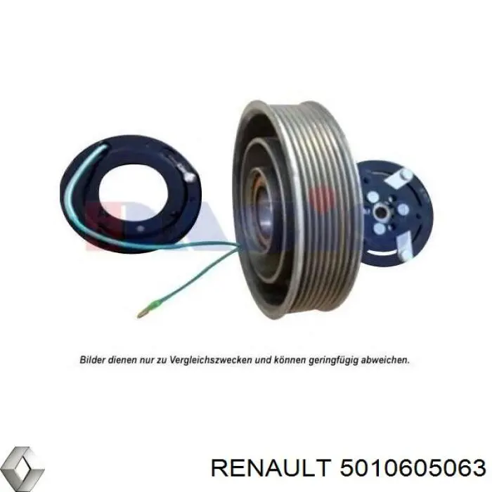 Компресор кондиціонера 5010605063 Renault (RVI)
